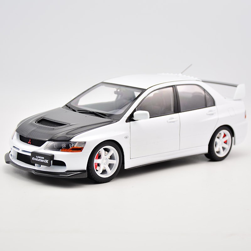 我旺精品Super A 1:18 三菱 EVO9 合金全開 全球限量250臺 白色 碳纖蓋