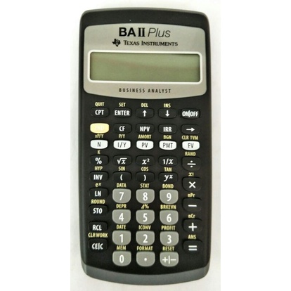 Texas Instruments (德州儀器) - TI BA II PLUS專業財務計算機(二手,附說明書)