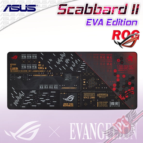 華碩 ASUS ROG Scabbard II EVA 限定 新世紀福音戰士 聯名款 滑鼠墊  PCPARTY