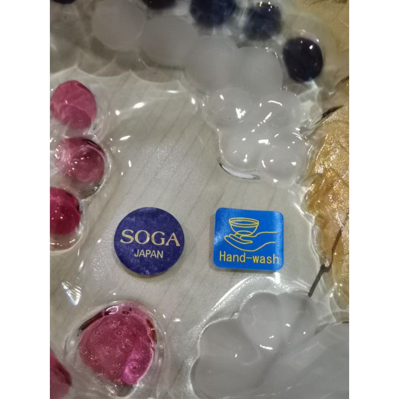 SOGA玻璃立體浮雕水果盤（手工日本製）