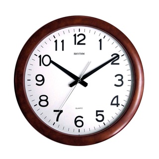 RHYTHM CLOCK 日本麗聲大型掛鐘簡易靜音滑動式秒針 型號：CMG919NR06【神梭鐘錶】