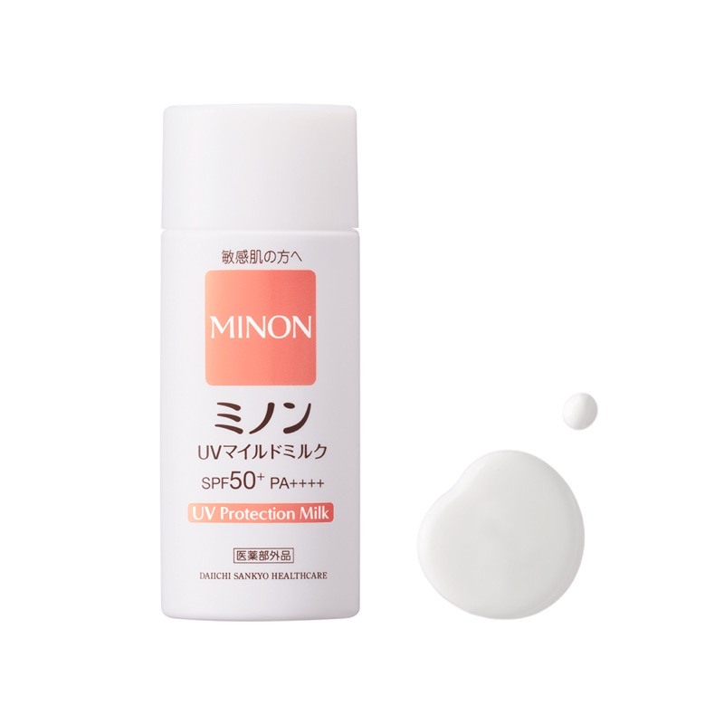 (現貨/預購)【日本MINON 蜜濃】UV溫和防曬乳 SPF50+ PA++++ 80ml 敏弱肌專用