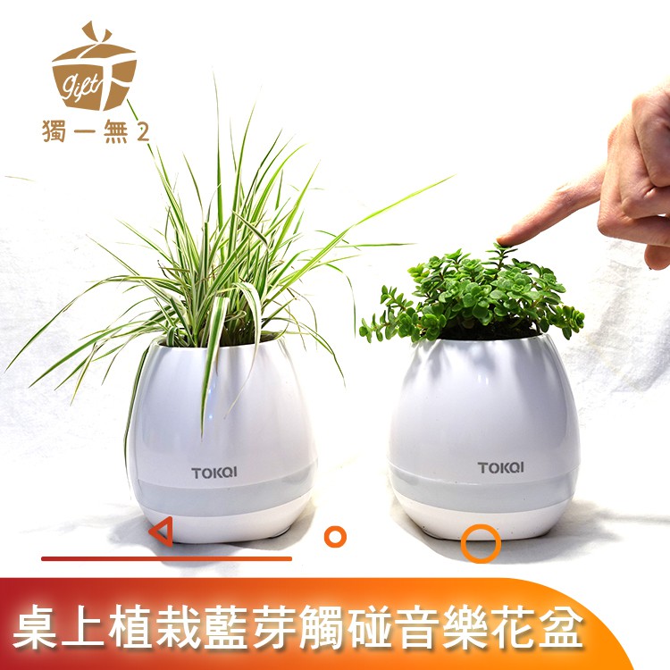 花盆植栽桌上藍芽觸碰音樂彌月禮物藍芽音響鄉村田園風室內盆栽擺設喇叭音箱花器花瓶彈鋼琴 獨一無2禮物店 蝦皮購物
