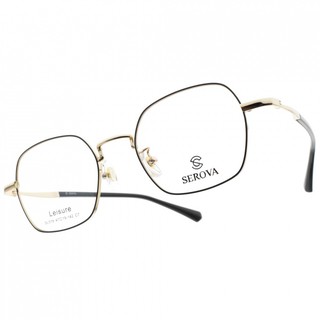 SEROVA 光學眼鏡 SL578 C7 低調韓風款-金橘眼鏡