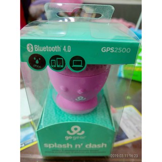 {藤井小舖}GoGear 無線防潑水藍牙喇叭 無線藍牙喇叭 GPS2500 粉