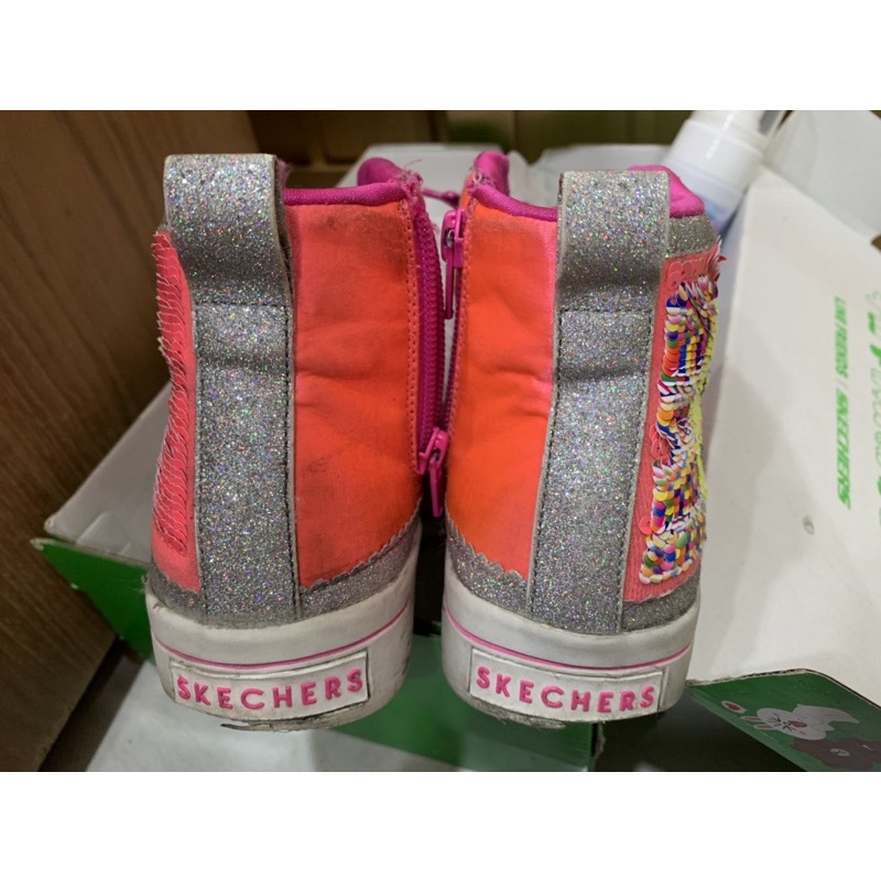 Skechers 女童高統鞋 22公分