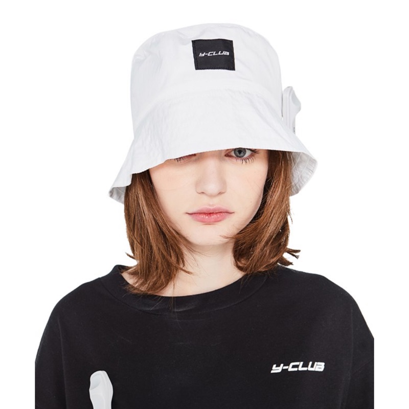 YuYu active~Y-club Bucket Hat 白色S帽