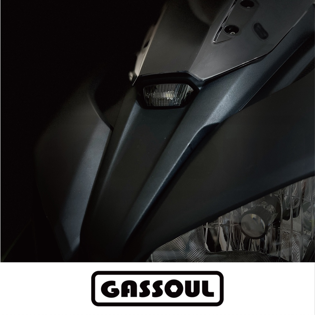 【FORCE 2.0 內部黑化小燈】GASSOUL - 車殼 傳動外蓋 散熱 Force 2 胸蓋 LED 燻黑燈殼