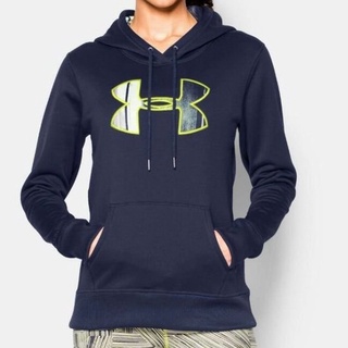 【戶外風】【UNDER ARMOUR】女 Fleece Twist Big Logo連帽上衣