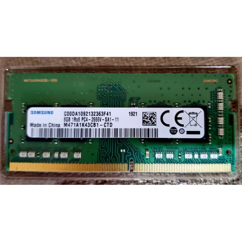 筆電 RAM DDR4 2666 8G Samsung 三星 顆粒