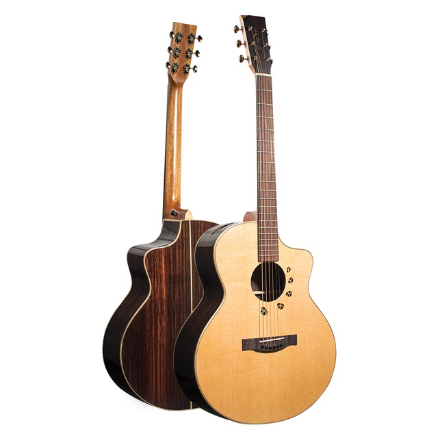 【陸比音樂．實體店】L.Luthier - Forest S 40吋單板吉他 玫瑰木 側音孔 音色扎實 顆粒飽滿