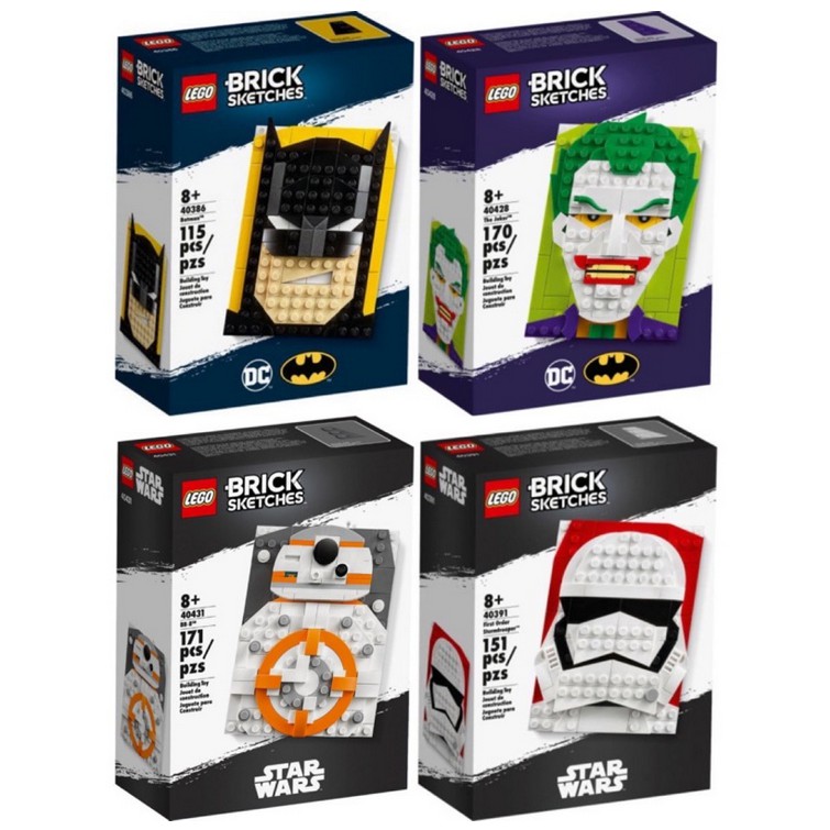 可面交 樂高 LEGO Sketches 40386 蝙蝠俠 40428 小丑 40431 BB-8 40391 白兵