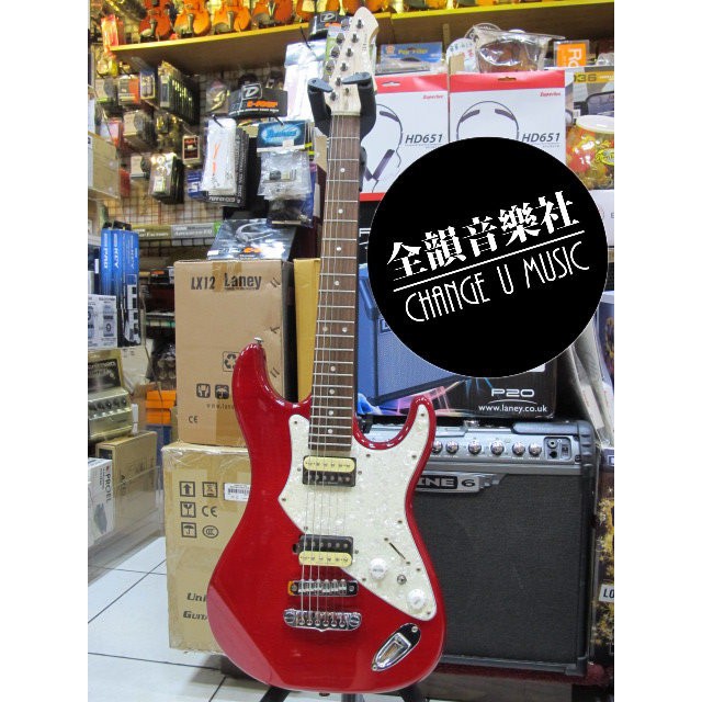 全韻音樂社 - Aria 714系列 頂級 雙雙 pickup 紅色 電吉他