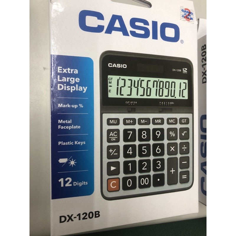 免運👍可開收據報帳，CASIO DX-120B 商務桌上中型12位數計算機 金屬面板 大型顯示幕 DX-120B