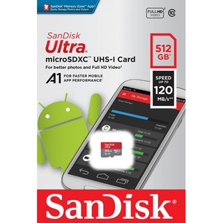 SanDisk A1 Ultra 512GB 512G microSD SD SDXC C10 120MB/s 記憶卡