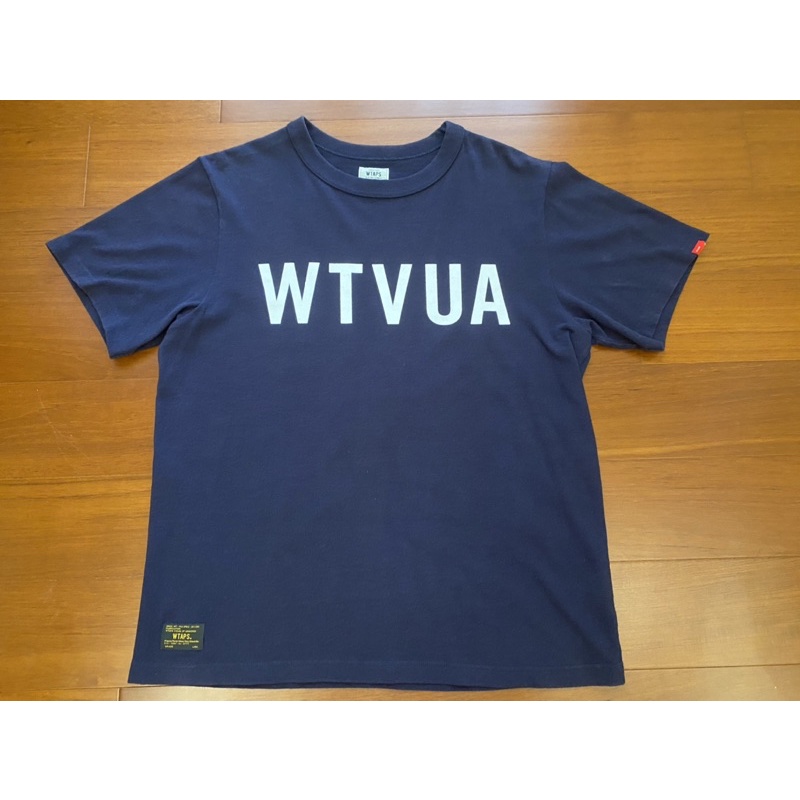 二手美品 深藍L號 16SS WTAPS DESIGN SS TEE COTTON WTVUA 短袖T 黑金標