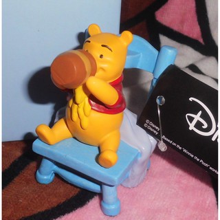 日版﹝Disney﹞限定※Winne the pooh小熊維尼※超可愛【維尼坐在椅上喝蜂蜜立體造型】眼鏡架
