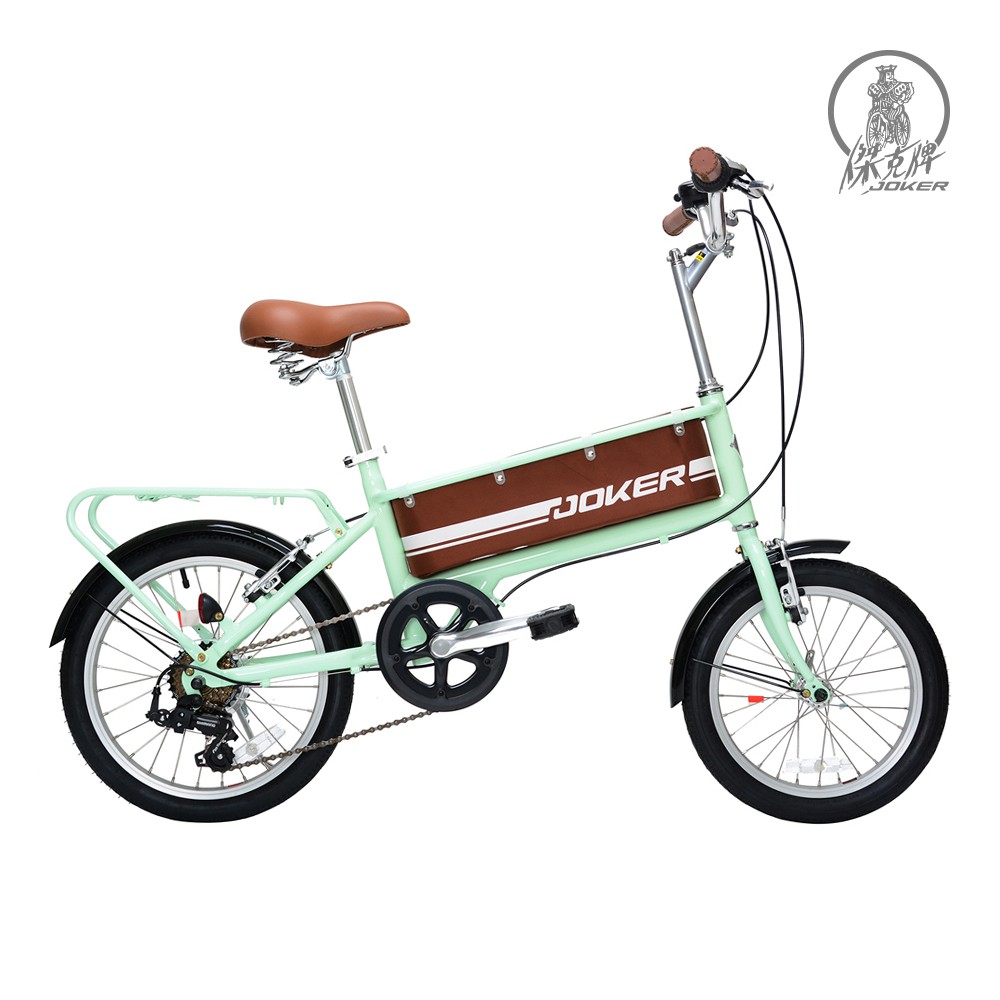 【傑克牌自行車】16x18吋7速-鋁合金-袋鼠車-淺綠