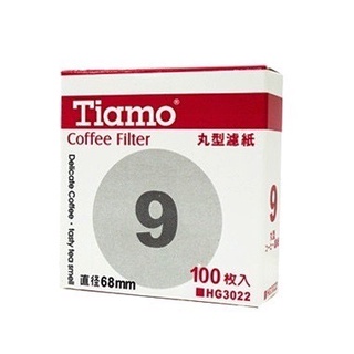 TIAMO 9號 丸型 濾紙 直徑68mm 圓形 冰滴壺 摩卡壺 HG3022 咖啡加 COFFEE+