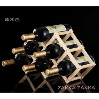 [HOME] 酒架 折疊紅酒架 6瓶裝 洋酒架 葡萄酒瓶架 紅酒架 酒瓶架 木酒架 歐式酒架 居家餐廳酒櫃 裝飾品