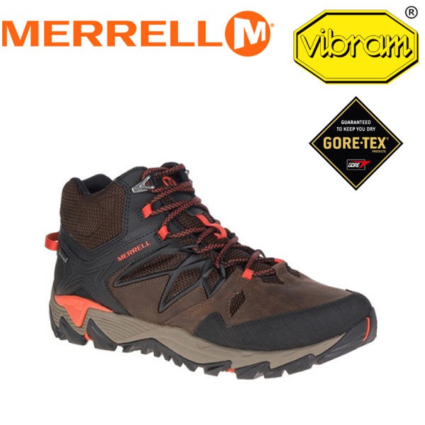 MERRELL 美國 男款 ALL OUT BLAZE 2 MID GTX《咖啡/橘》/ML09389/悠遊山水