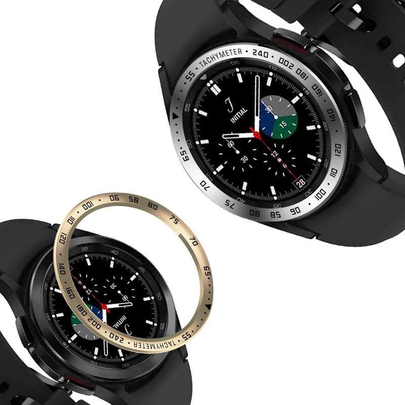 現貨/預購適用於三星Galaxy Watch4手錶表圈 40MM 44MM刻度金屬保護圈圈口