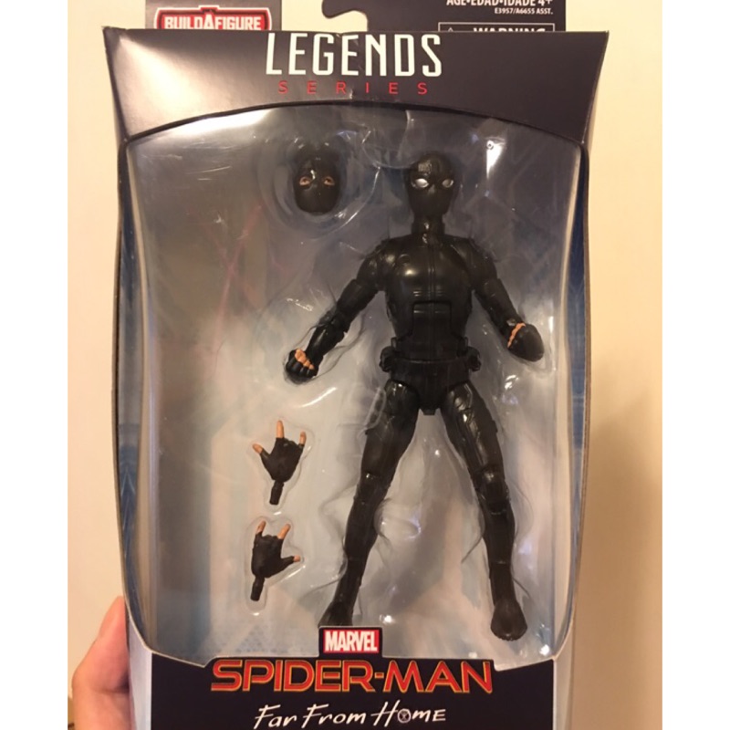 孩之寶 漫威傳奇 蜘蛛人 離家日 潛行黑衣裝 6吋可動 不含baf熔火人 marvel legends 黑色蜘蛛人 夜猴