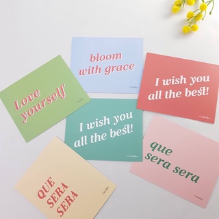 🇰🇷 韓國文創代購 luvAlice 🌷《Lettering》que sera best .love 明信片