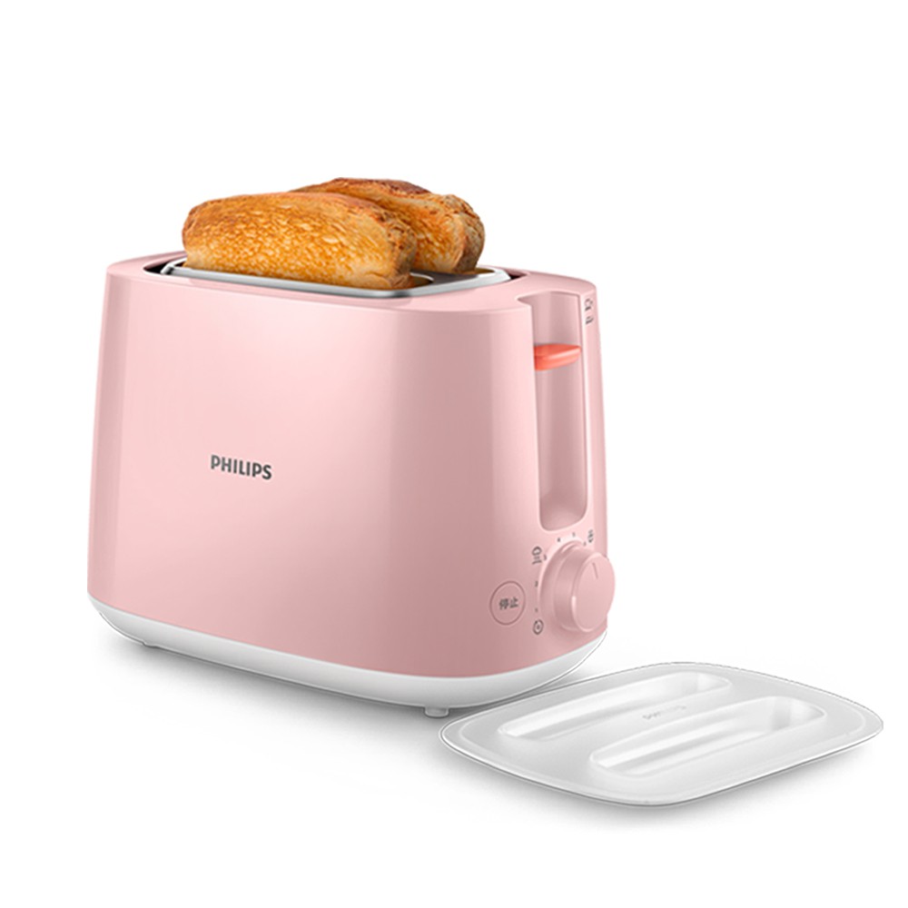 【飛利浦 PHILIPS】電子式智慧型烤麵包機/瑰蜜粉(HD2584/52)