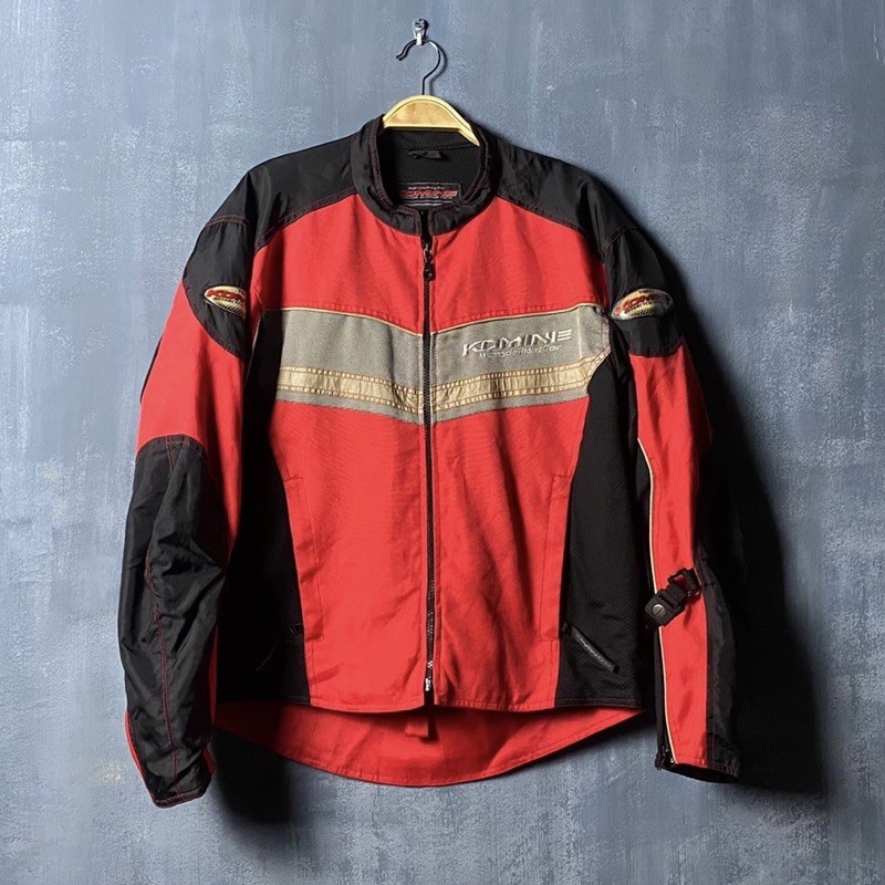 《 福星 Flexing✨》Komine Textile Jacket 日本早期 賽車 重機騎士 防摔衣 人身部品 古著