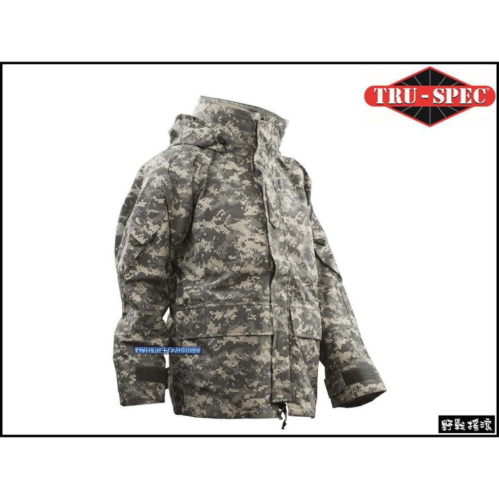 【野戰搖滾-生存遊戲】美國 TRU-SPEC GEN II ECWCS 最強軍用防水透氣外套【ACU迷彩】數位迷彩風衣