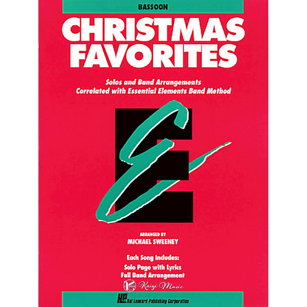 訂購請洽客服ESSENTIAL ELEMENTS 聖誕精選 低音管 Christmas Favorites Basson
