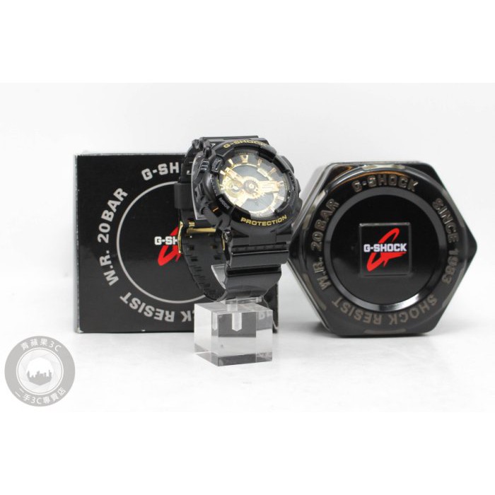 高雄青蘋果3c Casio 卡西歐g Shock Ga 110gb 1a 黑金二手手錶 蝦皮購物