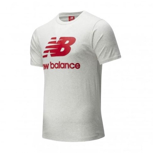 New Balance男款白色logo短袖上衣-NO.AMT01511SAH