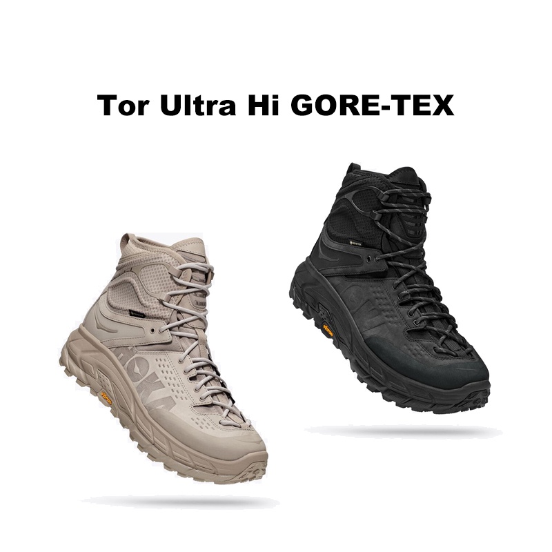 HS⚑ HOKA ONE ONE Tor Ultra Hi GORE-TEX 登山鞋 余文樂 黑色 沙色