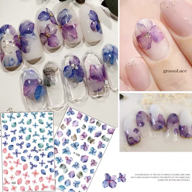 日系復古乾燥花貼紙美甲貼紙乾燥花 樂芙美學 Lovenails 蝦皮購物