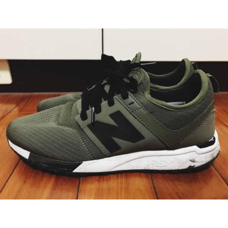 New balance 247 第一代 軍綠 黃金US10