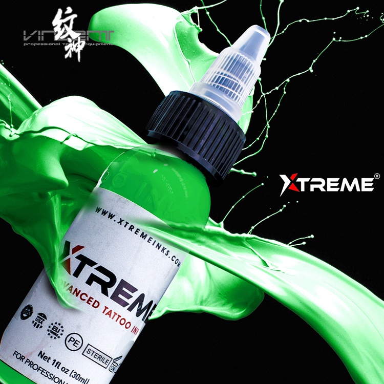XTREME專業紋身色料 1oz( 綠色系列)