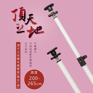 頂天立地(第三代)(高190-260cm鐵管2隻)兩色可選 比架王