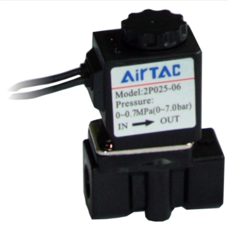 現貨【附發票】流體控制閥 二口二位 出線 2P025-08-B 2分 1/4 DC24V AirTAC 亞德客
