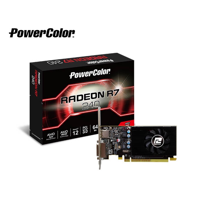 POWERCOLOR撼訊 AXR7 240 2GBD5-HLEV2/64bit/DDR5 AMD 2GB 顯示卡