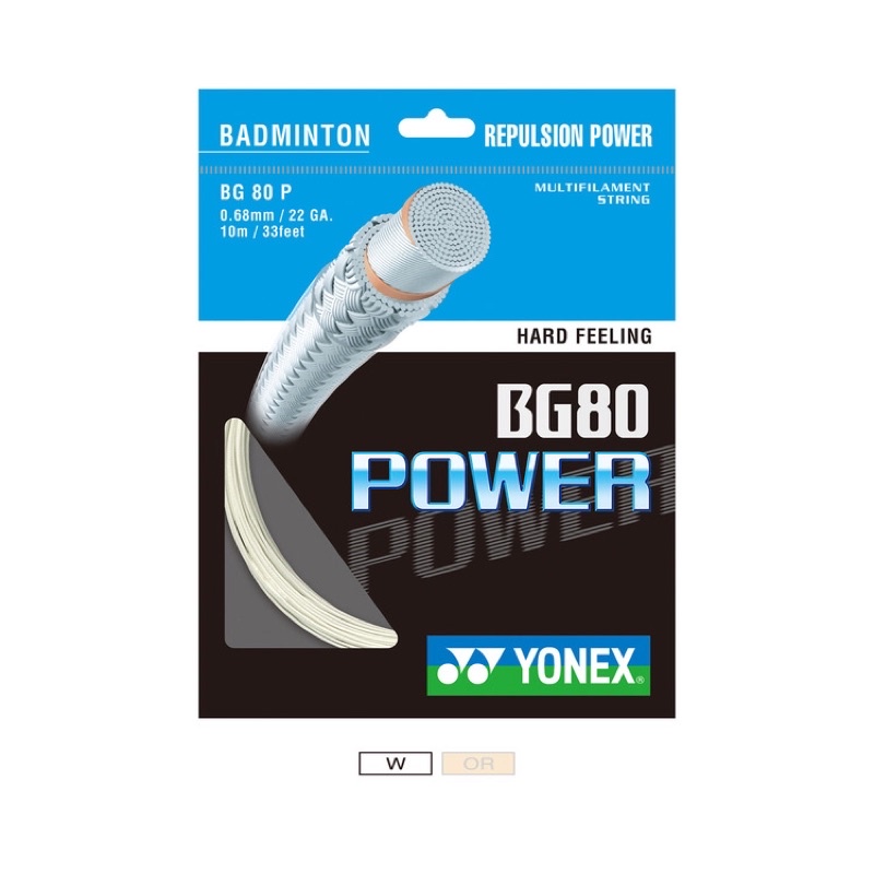 【一線入魂羽球概念店】Yonex BG80 POWER羽球線