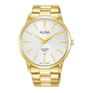 ALBA雅柏 男 時尚金色白面 石英腕錶 (AG8K80X5) 41mm