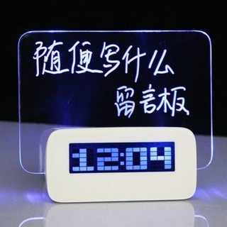 C款-創意留言板時鐘 多功能螢光 留言板鬧鐘 LED鬧鐘-有HUB/USB-2.0 畢業禮物 交換禮物 聖誕節禮物 情人