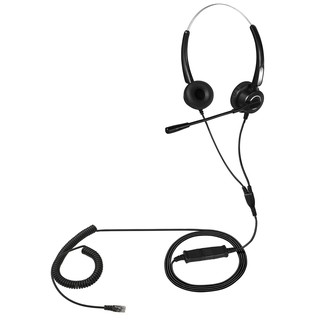雙耳呼叫中心 RJ 耳機,帶 QD 電纜、IP 電話耳機、耳機、VOIP 電話耳機
