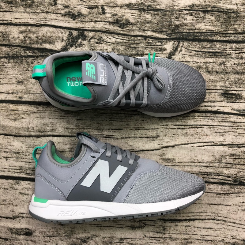 大灌體育👟出清特賣 ng商品 過季 new balance 247 wrl247fc 灰 復古 休閒鞋 襪套 孔孝真