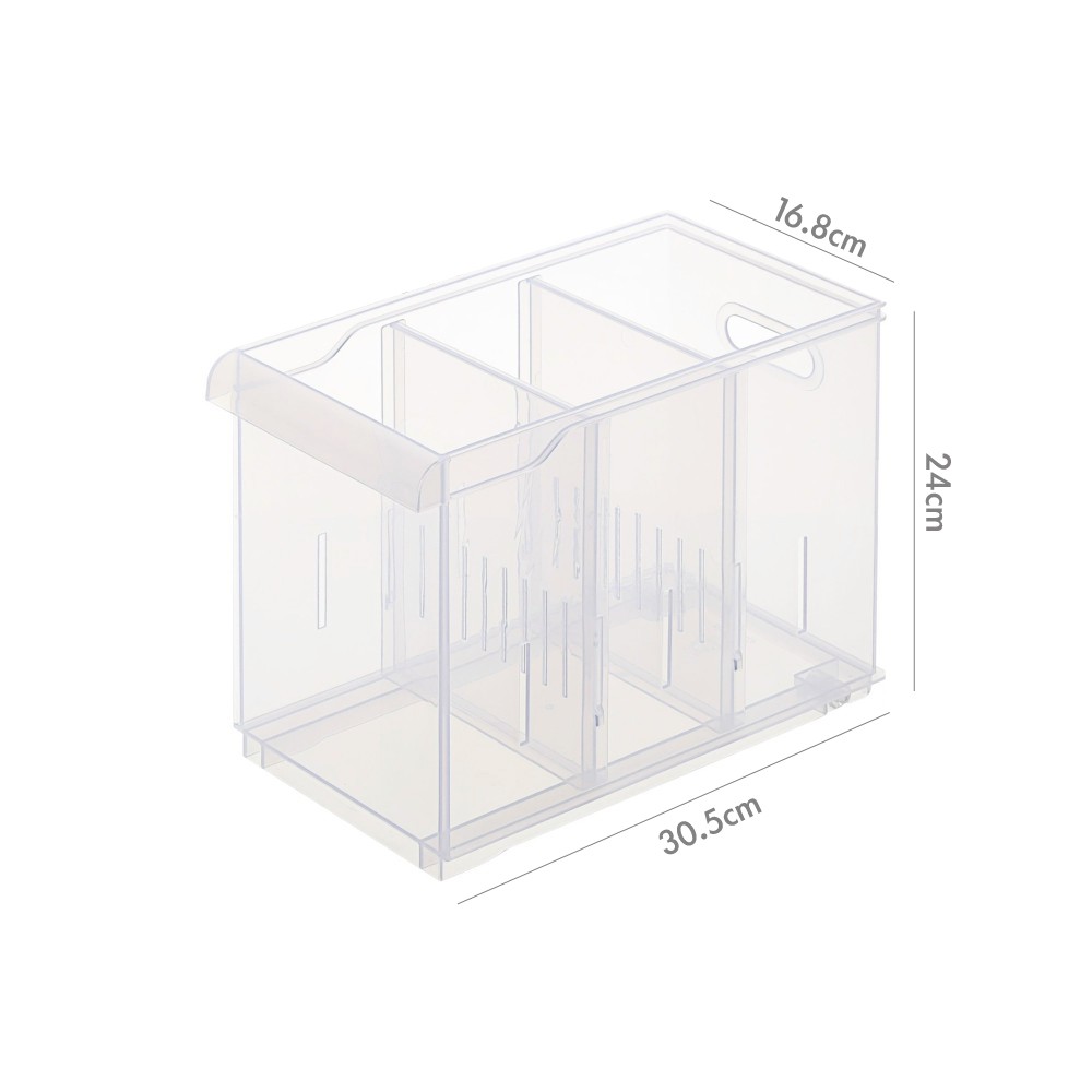 量多可以議價/LF2003隔板整理盒6入裝 (附輪) /浴室收納/廚房收納/辦公室文具收納/小物收納/PP盒/冰箱收納/