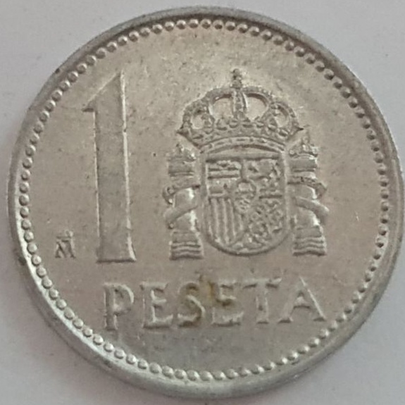 西班牙 1 比塞塔硬幣 年份隨機