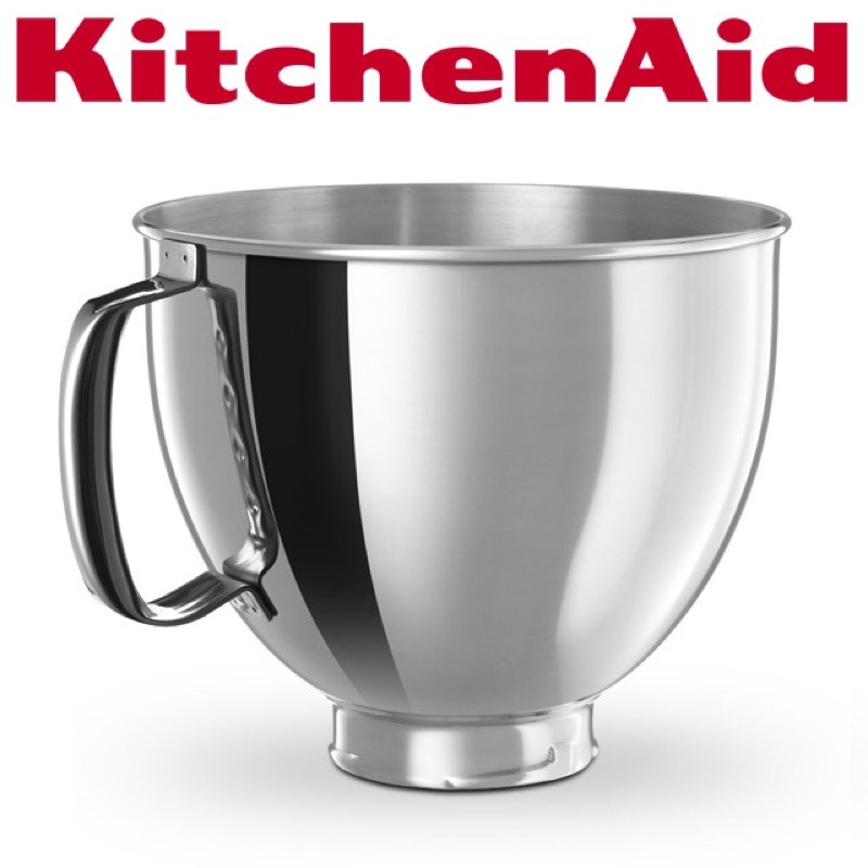KitchenAid 5Q 不鏽鋼攪拌盆 附攪拌缸蓋x1