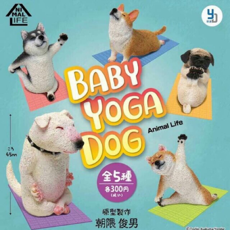瑜珈狗寶寶朝隈俊男baby Yoga Dog 扭蛋交換 蝦皮購物